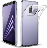 Pearlycase® Transparant TPU Siliconen Case Hoesje Geschikt voor Samsung Galaxy A8 2018