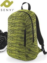 Senvi Design Backpack - Rugzak Kleur Geel-Zwart (ruimte voor de Laptop)