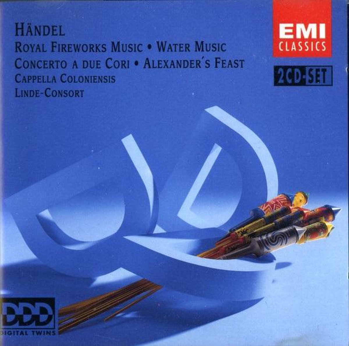 Handel: Music for the Royal Fireworks, Water Music (2 cd's)