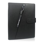 Luxe Portfolio Notitieboek met TO DO - Taak indelingen / Schrift / Whiteboard Uitwisbaar,Herbruikbaar A5 Zwart