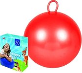Skippybal rood 70 cm voor kinderen - Skippyballen buitenspeelgoed voor jongens/meisjes