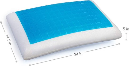 HOMCA Nekkussen van traagschuim – kussen van traagschuim ter verlichting van nekpijn, orthopedisch kussen voor zij-, rug- en buikslaap
