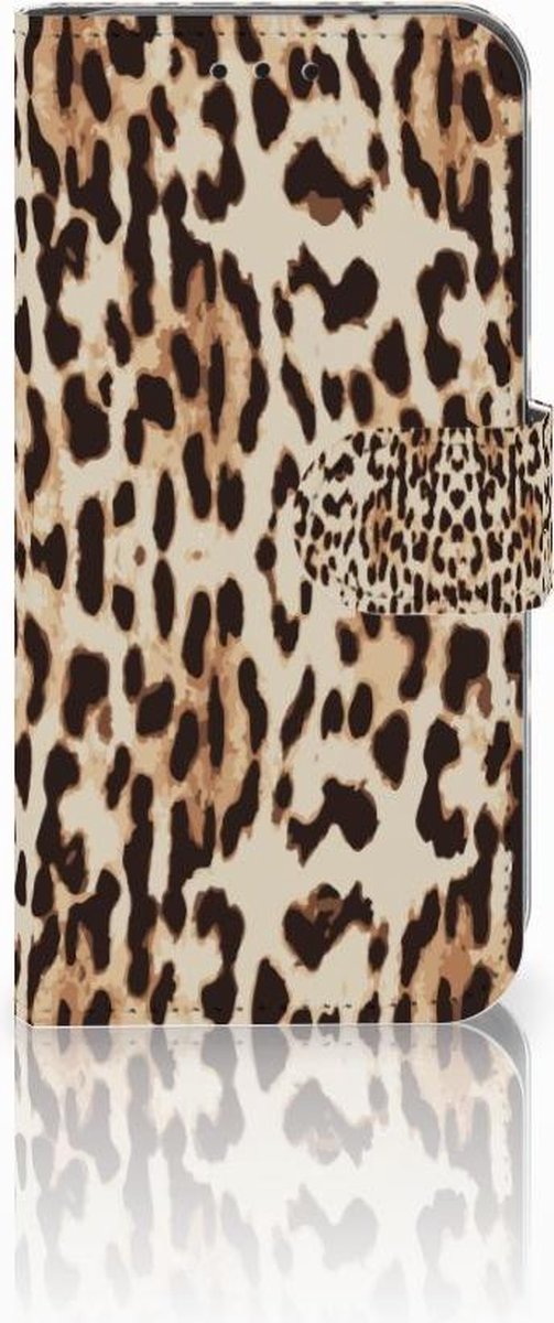 Samsung Galaxy S10e Telefoonhoesje met Pasjes Leopard