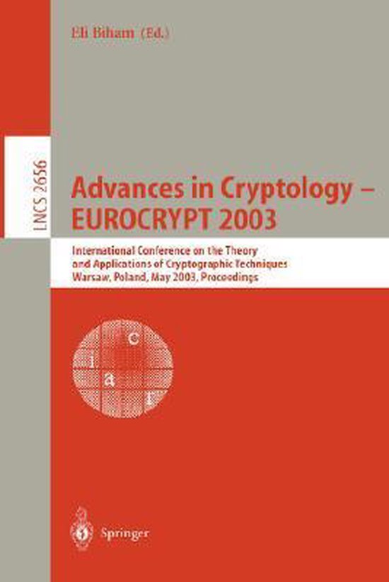 Advances in Cryptology -- EUROCRYPT 2003 - cover