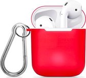 iShell Series TPU Beschermhoes voor Apple AirPods - Rood Transparant