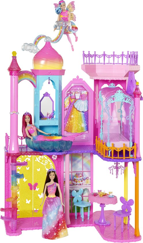 Barbie Dreamtopia Regenboog Kasteel - Barbiehuis bol.com