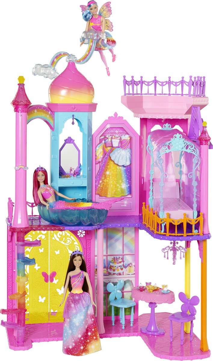 Barbie Dreamtopia Regenboog Kasteel - Barbiehuis | bol.com