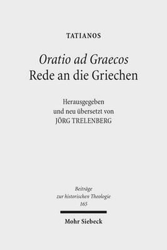 Oratio Ad Graecos / Rede An Die Griechen - cover