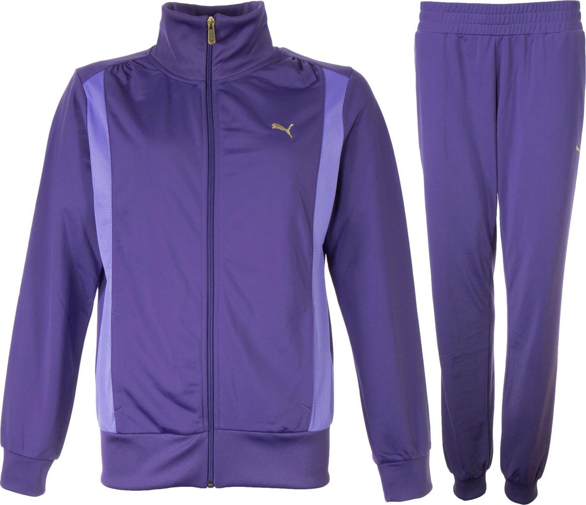 Puma Poly Trainingspak Dames Trainingspak Maat S Vrouwen paars bol