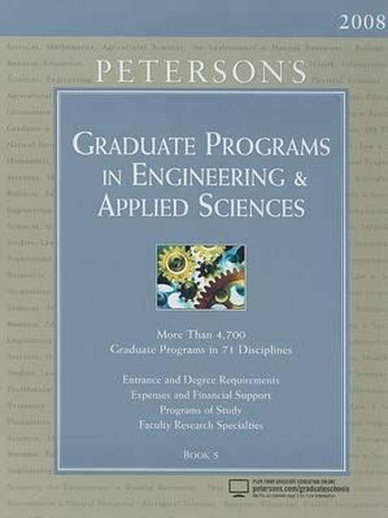 Peterson's Graduate Programs in Engineering & Applied Scienc ... - cover