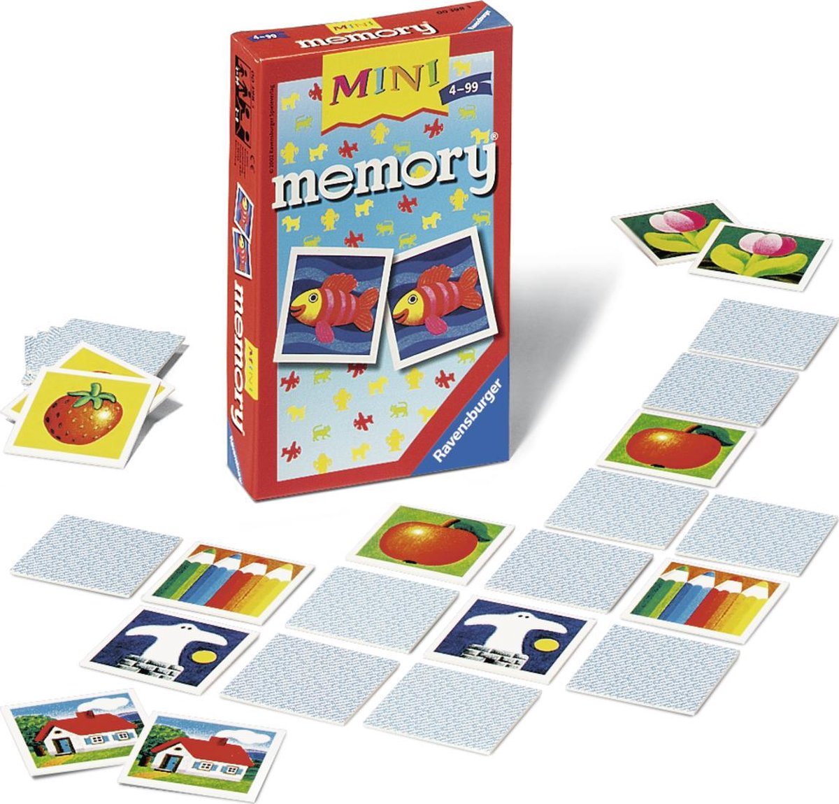 Ravensburger Mini Memory Vissen Memoryspel voor Kinderen Geheugenspel - Kaartspel - 2 tot 8 spelers - Vanaf 4 jaar — afbeelding 2