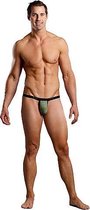 Micro Pouch Enhancer Thong - Olive