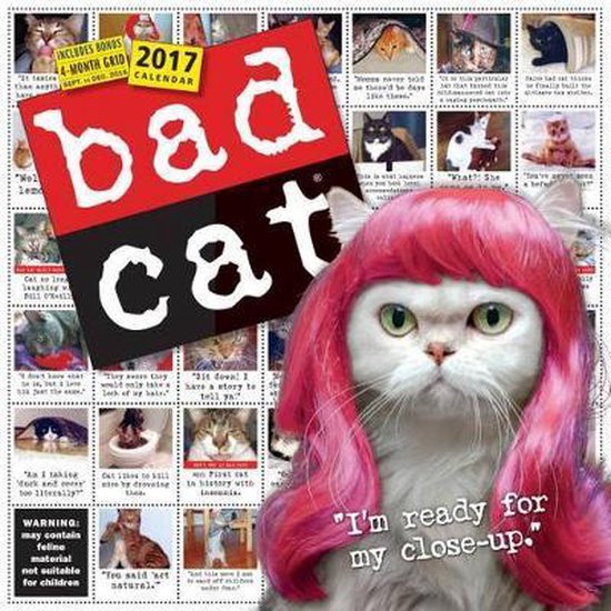Bad Cat Wall Calendar 2017, Workman Publishing | 9780761188476 | Boeken
