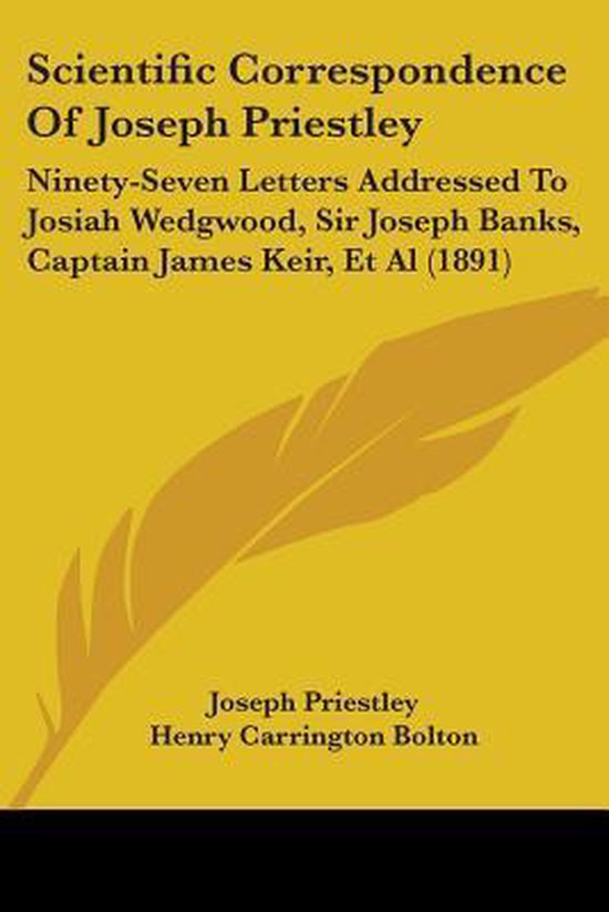 Scientific Correspondence of Joseph Priestley - cover