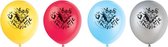 8x Batman themafeest ballonnen - Multi