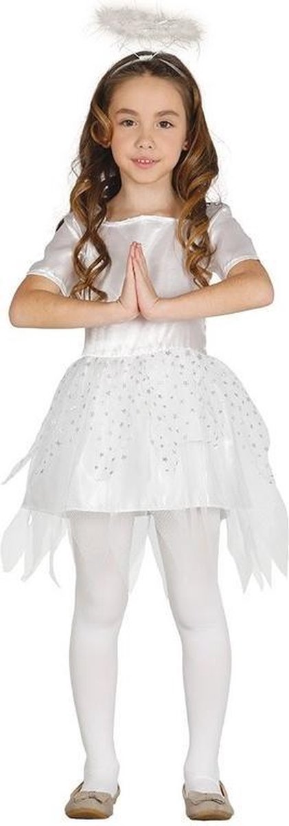 Afbeelding van product Merkloos / Sans marque  Engel Sariel verkleed kostuum/jurk voor meisjes 7-9 jaar (122-134)  - maat 122/134