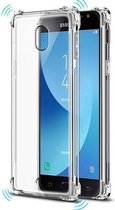 Transparant tpu hoesje met versterkte hoeken Geschikt voor Samsung Galaxy J7 2017