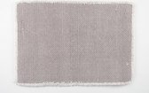 Rasteli - Placemat - Taupe  - Raw temptation taupe - placemat katoen - L48x43cm - per 2 stuks