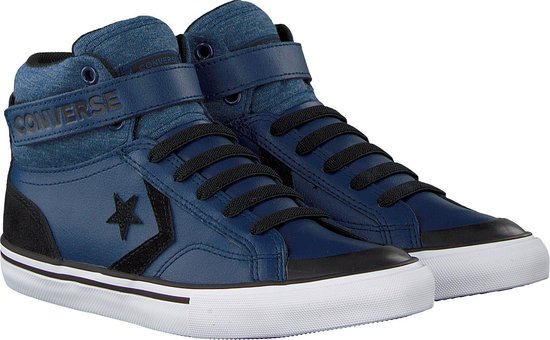 Converse - Pro Blaze Strap Hi - Hoge sneakers - Jongens - Maat 38 -  Blauw;Blauwe - Navy Black | Bestel nu!