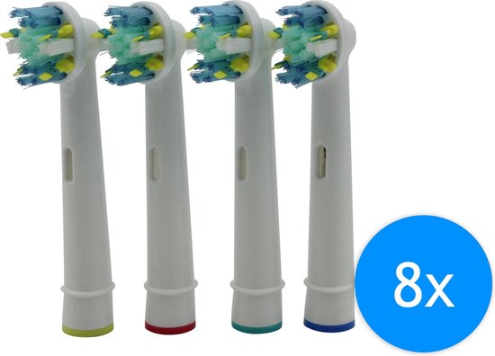 overhemd koppeling boete Opzet tandenborstels - Opzetborstels passend op Oral B - EB-25A - 8 stuks |  bol.com
