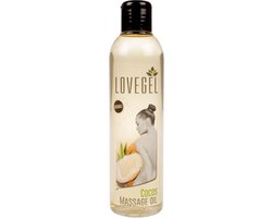 Lovegel - Erotisch massage olie - Kokos - 250 ml