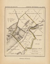 Historische kaart, plattegrond van gemeente Nieuwerkerk op den IJssel in Zuid Holland uit 1867 door Kuyper van Kaartcadeau.com