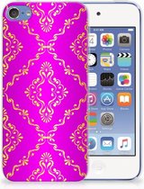Geschikt voor iPod Touch 5 | 6 Uniek TPU Hoesje Barok Roze