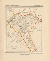 Historische kaart, plattegrond van gemeente Haaren in Noord Brabant uit 1867 door Kuyper van Kaartcadeau.com
