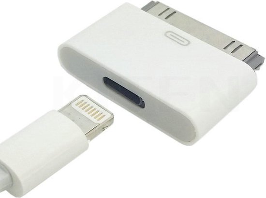 Logisch vijandigheid Hertogin verloop adapter - Lightning (8 Pin) Naar 30 Pin Kabel Adapter - Voor Apple  / Ipad / iPhone | bol.com