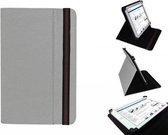 Hoes voor de Polaroid Midc800, Multi-stand Cover, Ideale Tablet Case, Grijs, merk i12Cover