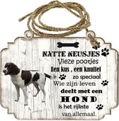 Spreukenbordje hond: Duitse Staande Hond Draadhaar