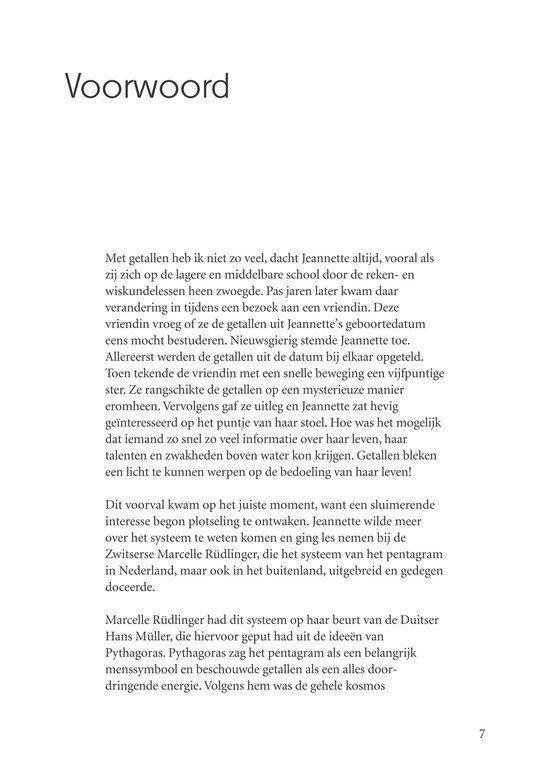 Voorwoord van het boek 'De numerologie van het pentagram', waarin de auteurs hun inspiratie en de oorsprong van het systeem uitleggen.