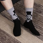 2 Paar vrolijke Sokken - Abraham Lincoln - Socks - Verenigde Staten - Amerika - Usa