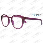 Icon Eyewear KFI340 +3.00 Jamie BlueShields Leesbril - blauw licht filter lens - Framboos