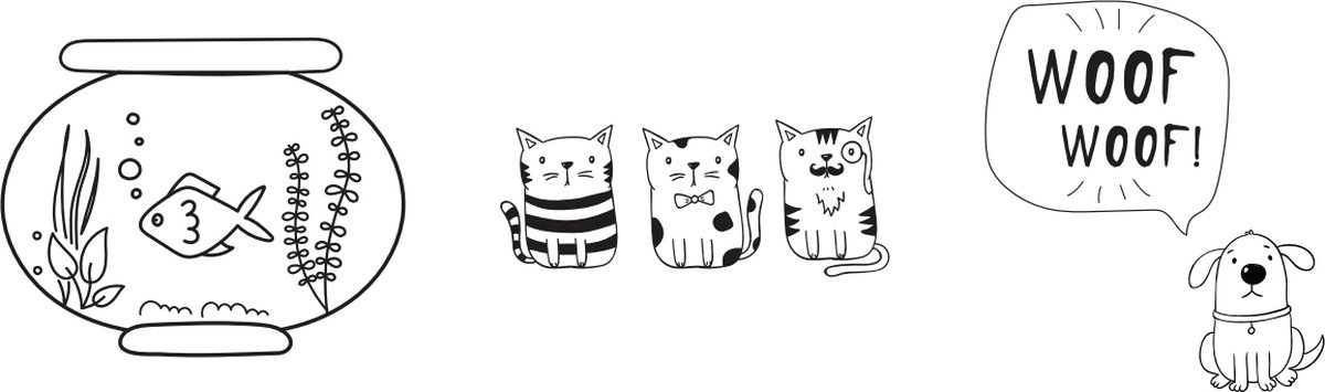 Securit® A3 Windoodle Pets-raamontwerpen