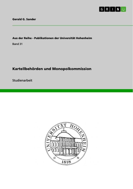 Kartellbehörden und Monopolkommission - cover