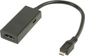 Valueline VLMB39000B02 kabeladapter/verloopstukje MHL HDMI + microUSB2.0 B Zwart