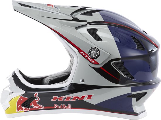 Kini Red Bull MTB Downhill helm blauw Hoofdomtrek S/56 cm | bol.com