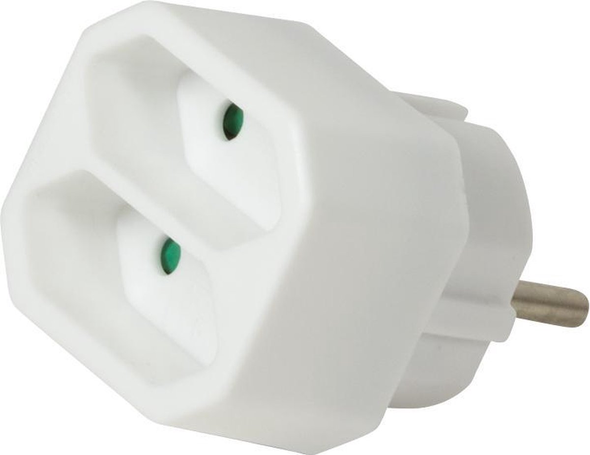 LogiLink LPS218 power uitbreiding Binnen 2 AC-uitgang(en) Wit