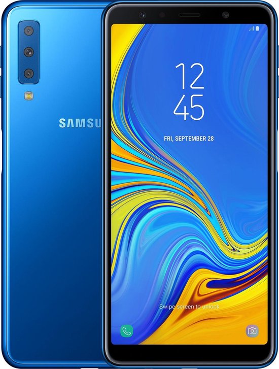 Samsung Galaxy A7 2018 Duos Zwart | bol.