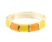 Behave® Bangle oranje geel goud-kleur 21 cm