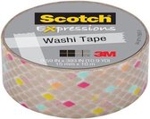 Scotch®  Expressions Tape Refill Goud/diamant, 15mm x 10m