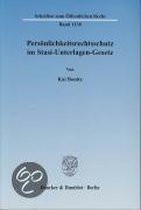 Persönlichkeitsrechtsschutz im Stasi-Unterlagen-Gesetz