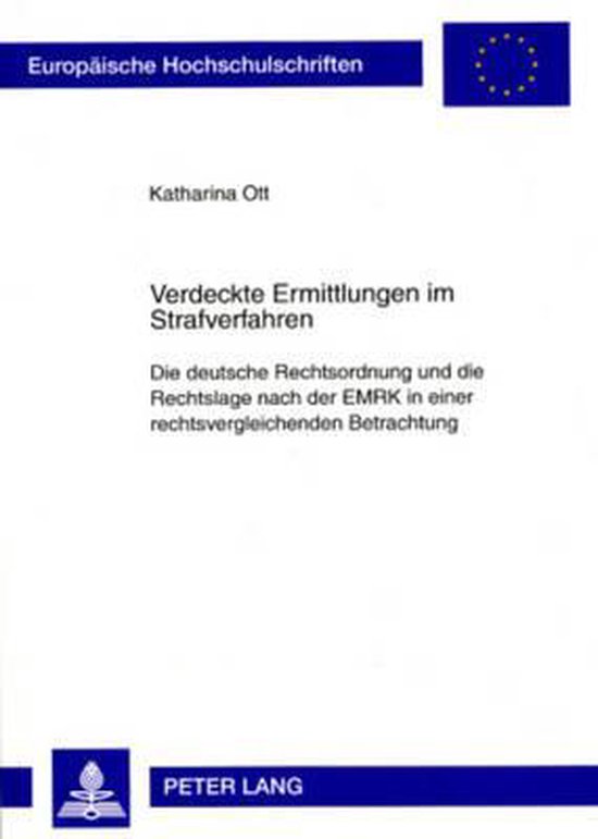 Verdeckte Ermittlungen im Strafverfahren - cover