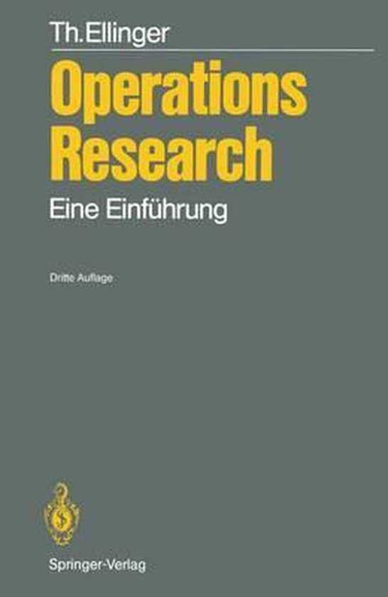 Operations Research - cover