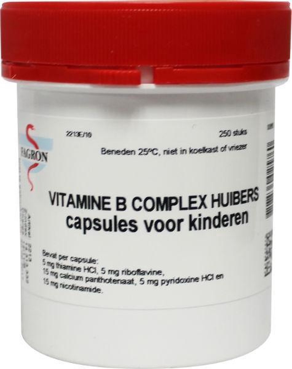 Fagron Vitamine B Complex Huibers Kind - 250 Capsules - Vitaminen | bol.com