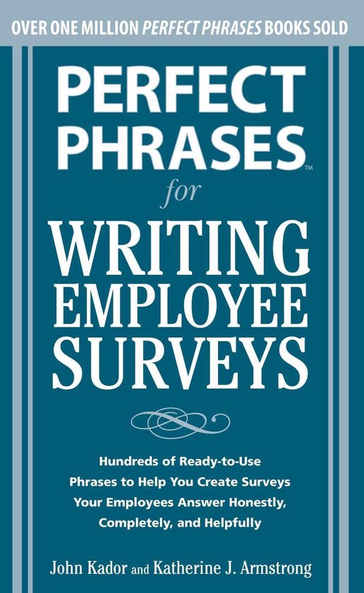 Perfect Phrases for Writing Employee Surveys - cover