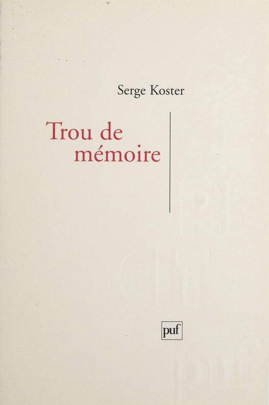 Trou de mémoire