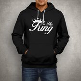 Her King Hoodie | Zwart | Large