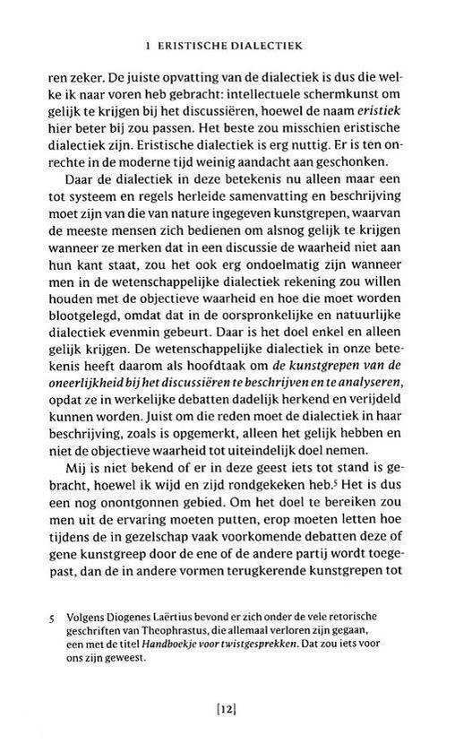 De kunst van het gelijk krijgen